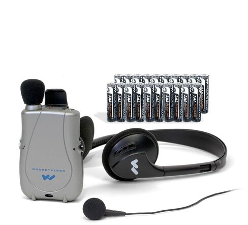 Williams Sound Pocketalker Ultra Hearing Amplifier | Easy-to-Use Hearing Amplifier for Seniors | Year Supply of Batteries | Amplified Sound Assistive Listening Device with Headphones for Elderly | Hearing Assist Earbuds in Saudi Arabia