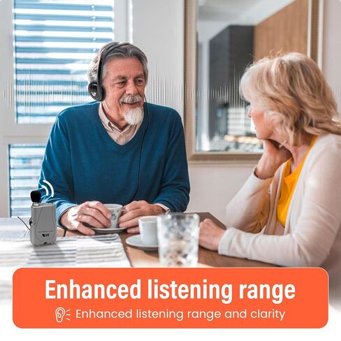 Williams Sound Pocketalker Ultra Hearing Amplifier | Easy-to-Use Hearing Amplifier for Seniors | Year Supply of Batteries | Amplified Sound Assistive Listening Device with Headphones for Elderly | Hearing Assist Earbuds in Saudi Arabia