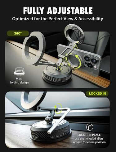 Bracketron MagAlign AIR ROTO MagSafe Car Phone Mount with 360°Arm Holder in Saudi Arabia
