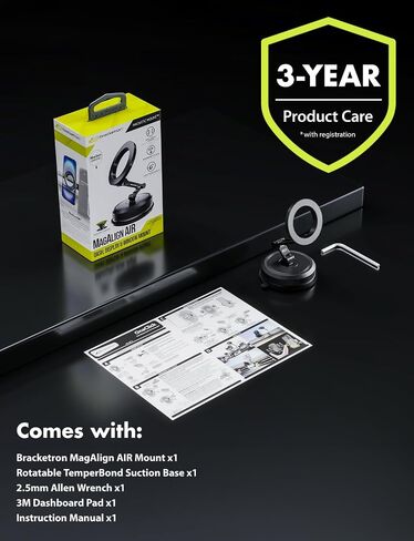 Bracketron MagAlign AIR ROTO MagSafe Car Phone Mount with 360°Arm Holder in Saudi Arabia