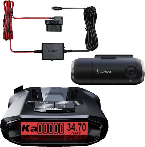 Cobra RAD 480i Laser Radar Detector, Long Range Detection, Bluetooth, Black | Apple CarPlay and Android Auto Compatible, LaserEye Front and Rear Detection, Digital Signal Processing in Saudi Arabia