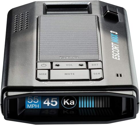 Escort MAX 3 Laser Radar Detector, Bluetooth Connectivity, Premium Range | Advanced Filtering, AutoLearn Technology, Voice Alerts, OLED Display, Apple CarPlay and Android Auto Compatible in Saudi Arabia
