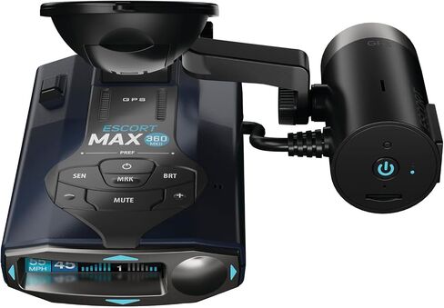 Escort MAX 360c MKII Laser Radar Detector, 360° Directional Arrows, Black | Dual-Band Wi-Fi and Bluetooth Enabled, Exceptional Range, Shared Alerts, Apple CarPlay and Android Auto Compatible in Saudi Arabia