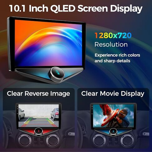 4G RAM+64G ROM Car Stereo for Jeep Wrangler JK 2007-2013 2014 2015 2016 2017 2018, Compass/Grand Cherokee/Dodge/Chrysler, 10.1" QLED Android 14 Car Radio, Wireless Carplay/Android Auto in Saudi Arabia