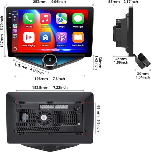 4G RAM+64G ROM Car Stereo for Jeep Wrangler JK 2007-2013 2014 2015 2016 2017 2018, Compass/Grand Cherokee/Dodge/Chrysler, 10.1" QLED Android 14 Car Radio, Wireless Carplay/Android Auto in Saudi Arabia