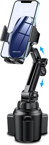 miracase Cup Holder Tablet Mount for Car, [2025 Latest Upgraded] Adjustable Long Neck Car Tablet Holder Friendly Compatible with iPad, Pro, Air, Mini Samsung Galaxy Tab, All 6.1-12.9" Tab in Saudi Arabia