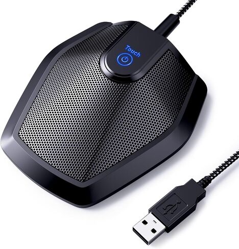TONOR Conference USB Microphone, Omnidirectional Condenser PC Mic G11 | Condenser Mic, Compatible with 190 cm/74inch Cable, Windows and Mac, Desktop PC & Laptop for Teleconference, Court Reporter in Kuwait