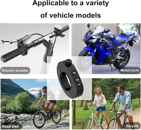 Wireless Bluetooth Media Controller,Motorcycle Handlebar Bluetooth Button,IP6 Riding Waterproof Controller,Steering Wheel Music Button,Compatible with Smart Phone Devices.for Bicycles, Motorcycles in Saudi Arabia