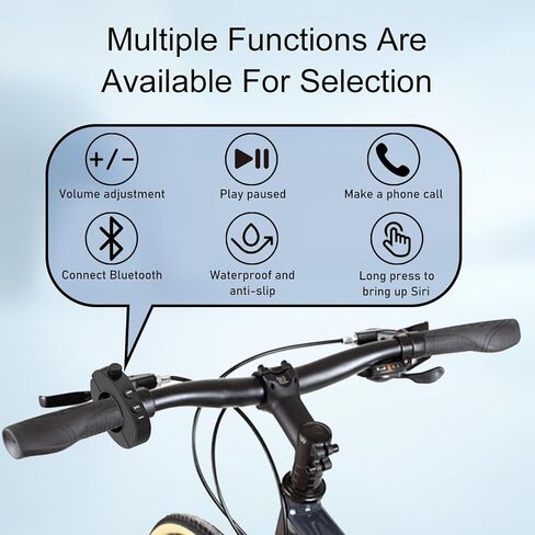 Wireless Bluetooth Media Controller,Motorcycle Handlebar Bluetooth Button,IP6 Riding Waterproof Controller,Steering Wheel Music Button,Compatible with Smart Phone Devices.for Bicycles, Motorcycles in Saudi Arabia