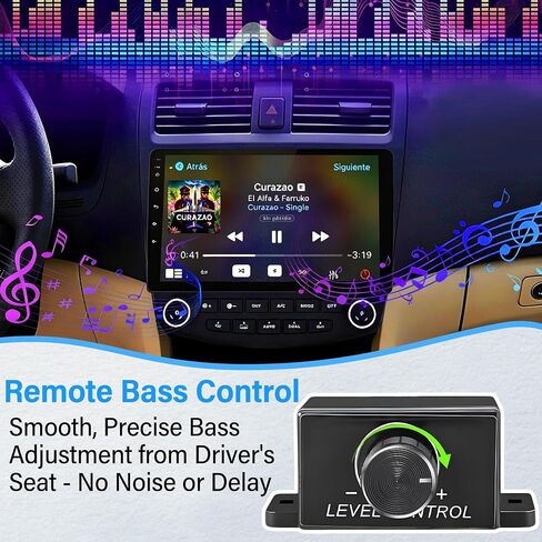 Amplifier Series Bass Knob Control Kit,3.5mm Universal Bass Knob Control | Compatible with RCA Remote Amplifier Bass Volume Controller,with 16Ft Cable,Screws and Double-Sided Tape in Saudi Arabia