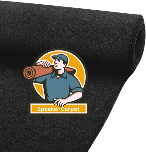 SAVUK Speaker Box Carpet Car Sub Woofer Trunk Liner Felt Black Fabric for RV, Boat, Truck, Automotive Interior, Marine, Home Floor (40" x 40" Anthracite) in Kuwait