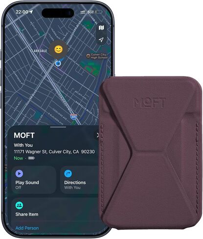 MOFT Magnetic Wallet Stand Compatible with iPhone 17/16/15/14/13/12 Series, Angle Adjustment & Magsafe Compatible MOVAS Phone Stand,Misty Cove in Saudi Arabia