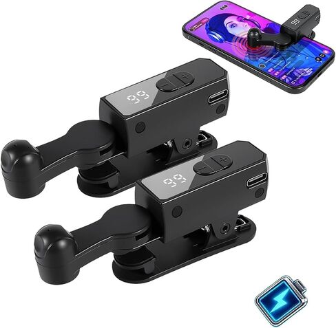 Auto Clicker Wireless Tapper for TikTok iPhone Android Smartphone | Rechargeable Cordless Screen Tapper with 107 Adjustable Speeds for Live Stream Likes, Games & Flash Purchases in Saudi Arabia