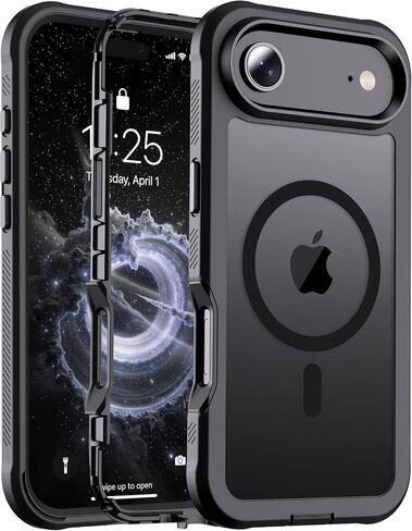 jaroco Magnetic for iPhone 17 Pro Max Case Heavy Duty Protection Wine Red | Compatible with MagSafe,Military Grade Drop Protection,Translucent Matte,Non-Slip,Shockproof 2-Layer Durable Bumper Case in Saudi Arabia