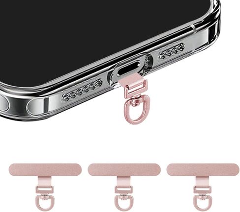 Yojaro 360° Rotating Stainless Steel Phone Tether Tab (3-Pack) - Universal for iPhone & Other Phones (Fits Wristbands/Necklaces/Crossbody Straps) in Saudi Arabia