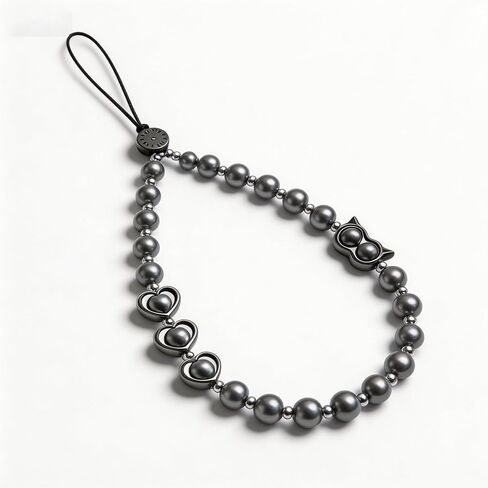 2 Pcs Phone Charm Strap Universal Hand Phone Wrist Strap Camera Lanyard Pearl Beaded Cute Chain String Accessories Universal for iPhone 16 Pro Max Samsung Women Girls Phones Bag Keychain Beach Style in Saudi Arabia