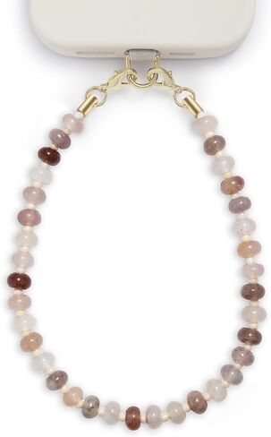 POSADINA Natural Stone Phone Charm, Beaded Healing Phone Wrist Strap, Handmade Cellphone Chain Lanyard with Tether Tab in Kuwait
