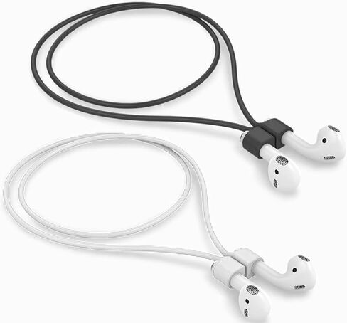 Mooyavia Ultra Strong Magnetic Anti-Lost Strap for AirPods Pro-White | Compatible with AirPods Pro 3/2/1 & AirPods 4/3/2/1,Soft Silicone Sport Neck Lanyard,Lenth 29.9 in in Saudi Arabia