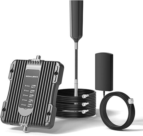 معزز الهاتف الخليوي للشاحنة RV، معزز إشارة 5G/4G LTE/3G لجميع شركات النقل | تمت الموافقة عليه من قبل لجنة الاتصالات الفيدرالية | متوافق مع AT&T وVerizon وT-Mobile والمزيد | يدعم النطاقات 4/12/13/17/5/2/25 in Kuwait