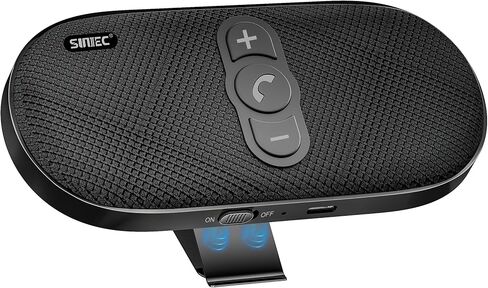 Bluetooth Car Speaker Phone: Hands Free Calling Kits 6W in car Speakerphone for Safe Driving - Support Siri Google Assistant Voice Calls/Motion Auto ON Off - BC990P in Saudi Arabia
