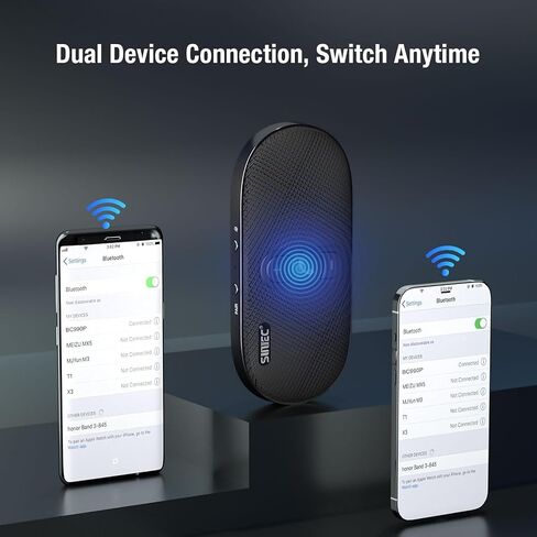 Bluetooth Car Speaker Phone: Hands Free Calling Kits 6W in car Speakerphone for Safe Driving - Support Siri Google Assistant Voice Calls/Motion Auto ON Off - BC990P in Saudi Arabia