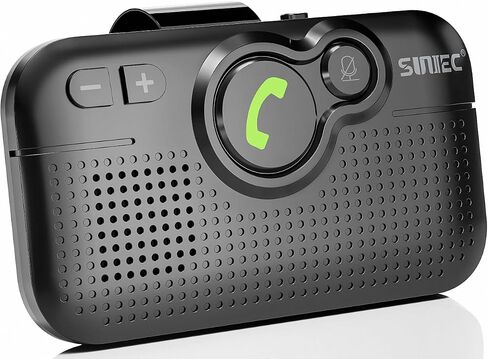 Handsfree Bluetooth Car Kit for Cell Phone,Wireless Speaker for Car | AUTO Power On Off Reconnect, Support Siri Google Voice Assistant Hands Free Phone Speakerphone with Visor Clip - BC980SA in Saudi Arabia