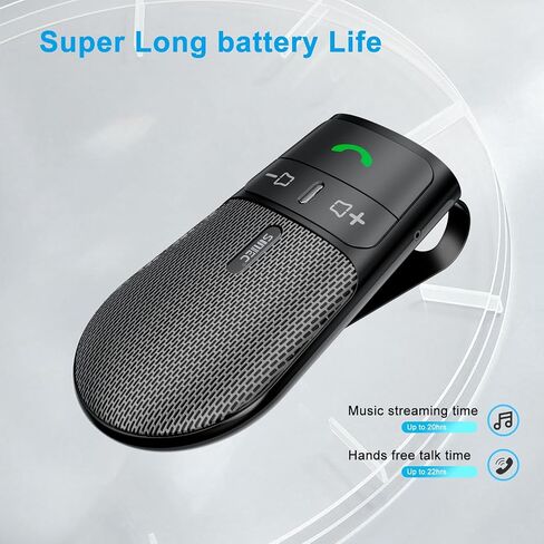 Hands-Free Bluetooth Speaker for Car,Handsfree Wireless Speaker Kit | Auto Power On, Siri Google Voice Assistant, Compatible with Samsung Android iPhone in Saudi Arabia