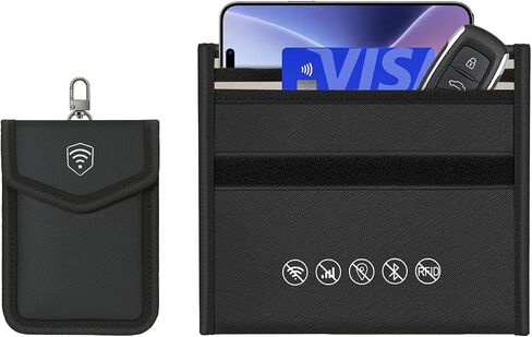Faraday Bag Bundle for Phone & Car Key – Dual Shielded Phone Pouch with Faraday Key Fob Protector in Kuwait