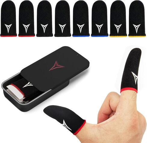 15 Pack 3 Colors E-Sports Light Model Gaming Finger Sleeves, 0.15mm Superconducting Nanofibers, Smooth Feel, Anti-Sweat, Extremely Thin, Fit All Touchscreen Devices | Anti-Slip,Smooth Feel, Anti-Sweat, Extremely Thin, Fit All Touchscreen Devices in Saudi Arabia