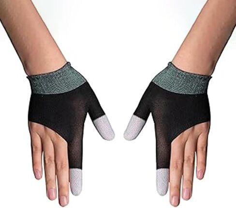 Mobile Game Gloves, Ultra-Thin Mobile Gaming Gloves，Anti-Sweat Mobile Finger Sleeve Breathable for High-Ranking Players Mobile Game Streamer in Saudi Arabia