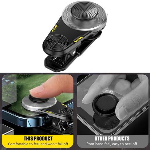 HULNAMRYK Clip-on Mobile Game Joystick, External Analog Controller, Sensitive Directional Button for Smartphone Gaming in Saudi Arabia