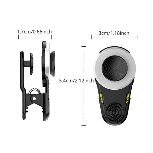 HULNAMRYK Clip-on Mobile Game Joystick, External Analog Controller, Sensitive Directional Button for Smartphone Gaming in Saudi Arabia
