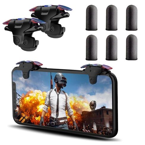 GOFOYO CK3 Mobile Triggers,Mobile Game Controller, Game Trigger for PUBG/Fortnite/Call of Duty,Shooter Sensitive Controller Joysticks Aim & Fire Trigger for iPhone and Android Phone(1 Pair) in Kuwait