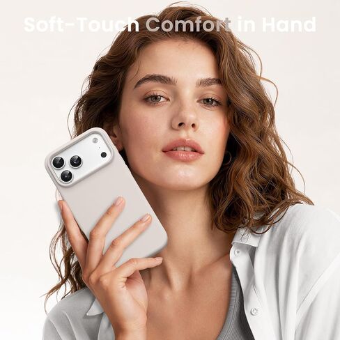 GONEZ Magnetic for iPhone 17 Pro Max Case, Silicone Cover Stone | Compatible with MagSafe, Camera Button & Screen Protector, Microfiber Lining, 3 Layers Soft Gel Rubber Shockproof Slim 6.9" in Saudi Arabia