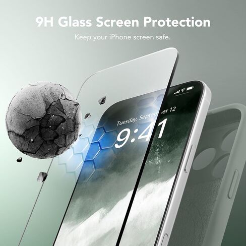 Magnetic for iPhone 17 Pro Max Case, Compatible with MagSafe, [Full Camera Protection][Screen Protector] Silicone Shockproof Protective Phone Case for iPhone 17 Pro Max 6.9", Calke Green in Saudi Arabia