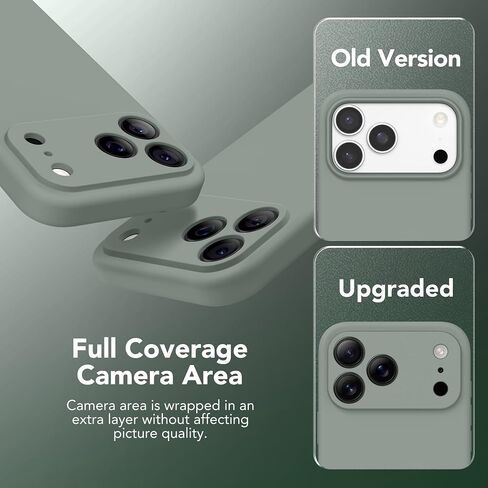 Magnetic for iPhone 17 Pro Max Case, Compatible with MagSafe, [Full Camera Protection][Screen Protector] Silicone Shockproof Protective Phone Case for iPhone 17 Pro Max 6.9", Calke Green in Saudi Arabia