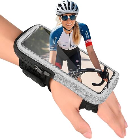 Wristband Phone Holder for Running, Forearm Armbands, Running Armband with Card Slot for iPhone Pro Max Plus (16/15/14/13/12/11/X/XR), for Galaxy S24/S10, Cell Phone Holder Up to 7.0'' Phone in Saudi Arabia