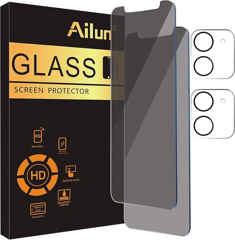 واقي شاشة للخصوصية من Ailun + واقي عدسة الكاميرا لهاتف iPhone 17 Pro Max | 3+3 عبوات، 6.9 بوصة، إطار التثبيت، متوافق مع Dynamic Island، زجاج مقوى مضاد للتجسس in Kuwait