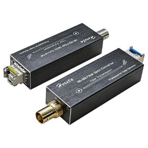 Mini HD-SDI Fiber Extender, 1080P Video Extender, Fiber Converter Kit with SFP Module up to 20km Over Single-Mode, Optical Transceiver with Type-C Power, Uncompressed, No Loss & Delay in Saudi Arabia
