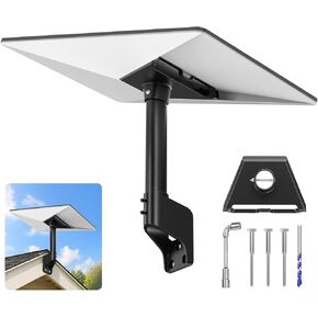 Standard 4/4X Mount for Starlink, 360° Adjustable Gen 3 Dish Wall Mount with Aluminum Adapter, Rust-Resistant Roof and Eave Mounting Kit for Outdoor Use in Saudi Arabia