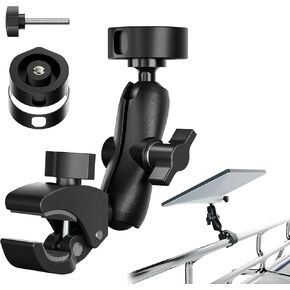 for 2026/2025 Starlink Mini Clamp Mount and 2024 Pipe Adapters, Born for Starlink Mini Pipe Adapter and Flat Mount for RV/Pole/Yacht/Camper/Guardrails, 2 in 1 Design in Saudi Arabia