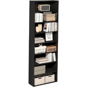 Furinno Jaya DVD Shelf, 16-Shelf Wide CD Rack, Media Shelf with Adjustable Shelves, 8 x 2 DVD Storage Cabinets for CD Bluray Game Disc, Easy Assembly, for Living Room, Home Office, Amber Pine in Kuwait