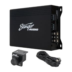 Stinger Audio MT-1000.5 مضخم صوت رقمي مدمج من الفئة D بقدرة 1200 وات RMS 5 قنوات مع جهاز تحكم عن بعد بمقبض الجهير، تعزيز الجهير، HEXFET MOSFET، تمرير عالي/منخفض، مرشح دون سرعة الصوت in Saudi Arabia