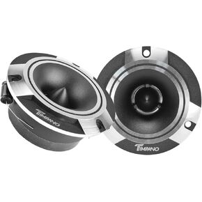 Timpano TPT-ST2 Chrome Slim Super Tweeter, 600 Watts 4 Ohm, 105 dB, 1 in Voice Coil, 3.85 inch Pro Car Sound System Bullet Tweeters (Pair) in Saudi Arabia