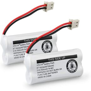 BT162342 BT262342 Cordless Phone Batteries Compatible with BT183342 BT283342 BT166342 BT266342 VTech CS6114 CS6419 CS6719 at&T EL52300 CL80111 Handset Telephone (Pack of 2) in Saudi Arabia