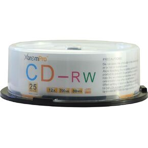CD-RW 12 X 700MB 80min Recordable Cd 25 Pack Blank Discs in Spindle - 11043 in Saudi Arabia