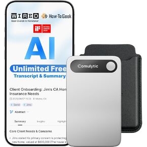 Comulytic Note Pro AI Voice Recorder, AI Meeting Recorder and Note Taker | Digital Voice Recorder, App Control Digital Video Recorder, Support 113 Languages & Ultra-Slim for Meetings, Calls, Lectures in Kuwait