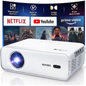 جهاز العرض الذكي Aurzen EAZZE D1G 4K المدعوم من Google TV مع واي فاي وبلوتوث in Kuwait