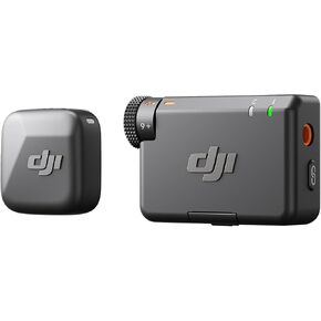 DJI Mic Mini (1 TX + 1 RX), Ultralight, Detail-Rich Audio | Noise Cancelling, Automatic Limiting, Wireless Microphone for Camera/iPhone/Android, Vlog, Streaming, 400m Transmission in Kuwait