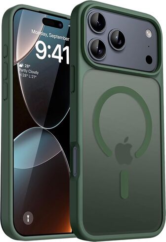 CACOE Magnetic Case for iPhone 17 6.3 inch, Clear | Compatible with MagSafe & Magnetic Car Phone Mount, Not Yellowing, Anti-Scratch in Saudi Arabia